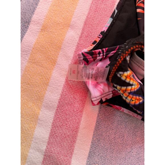 NWT, Women, High Waist Bikini Set, Black and Floral, Sz M - Picture 8 of 11